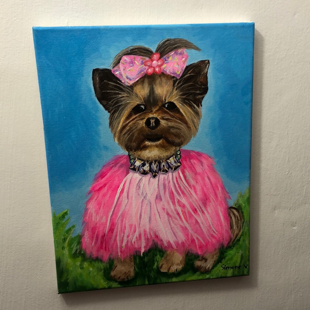 Canvas acrylic painting